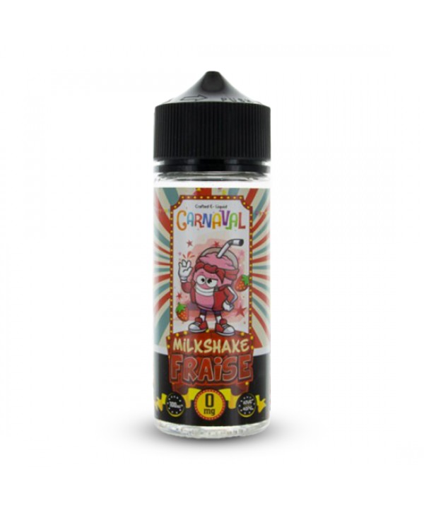 MILKSHAKE FRAISE 0MG 100ML CARNAVAL FRENCH LAB