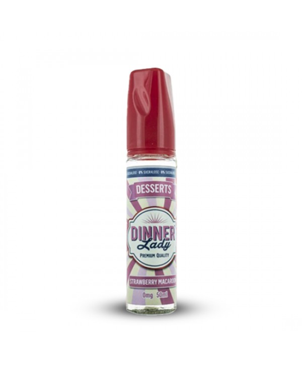 STRAWBERRY MACAROON 0MG 50ML DINNER LADY
