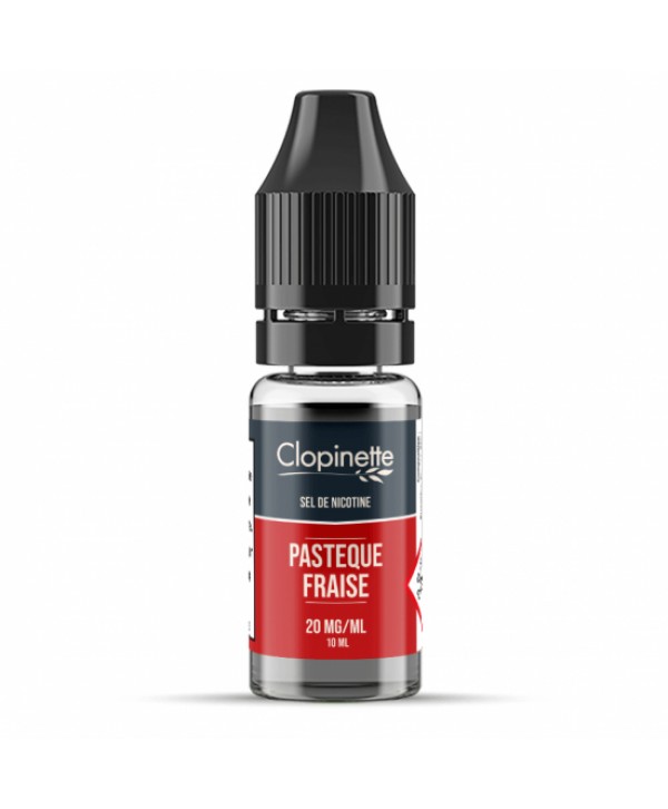 PASTEQUE FRAISE SEL DE NICOTINE 10ML CLOPINETTE