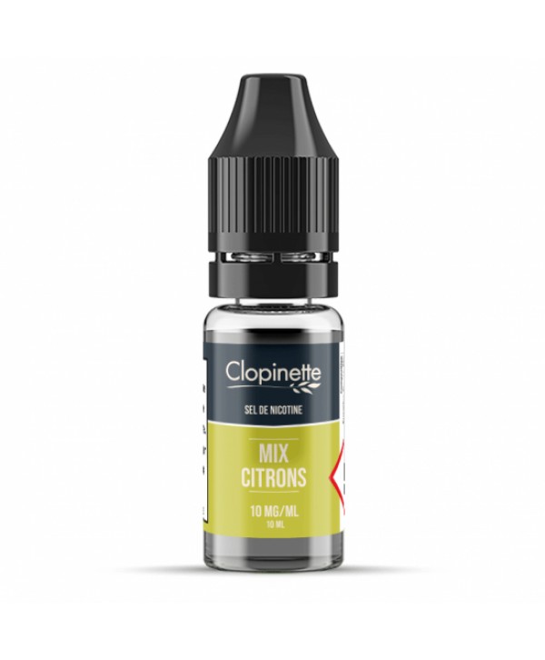 MIX CITRONS SEL DE NICOTINE 10ML CLOPINETTE