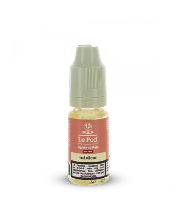 THÉ PÊCHE SEL DE NICOTINE 10ML LE POD PULP