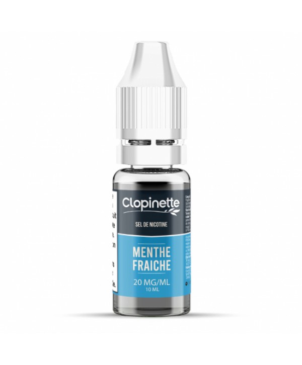 MENTHE FRAICHE SEL DE NICOTINE 10ML CLOPINETTE